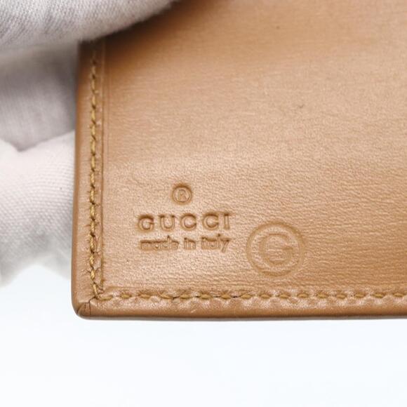 GUCCI Day Planner Cover Leather Beige Gold 031 4463 1067 Auth 158975 - Picture 9 of 16